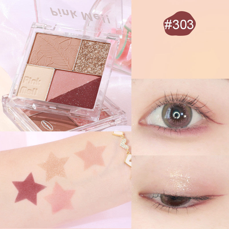 Fingertip Magic Eyeshadow Newbie Low Saturation Milk Tea Earth Color Pearl Matte