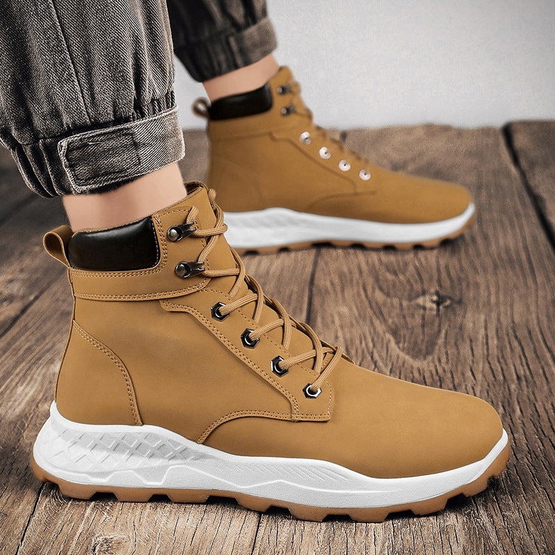 Rhubarb Casual Leather Boots Retro Tooling Ankle