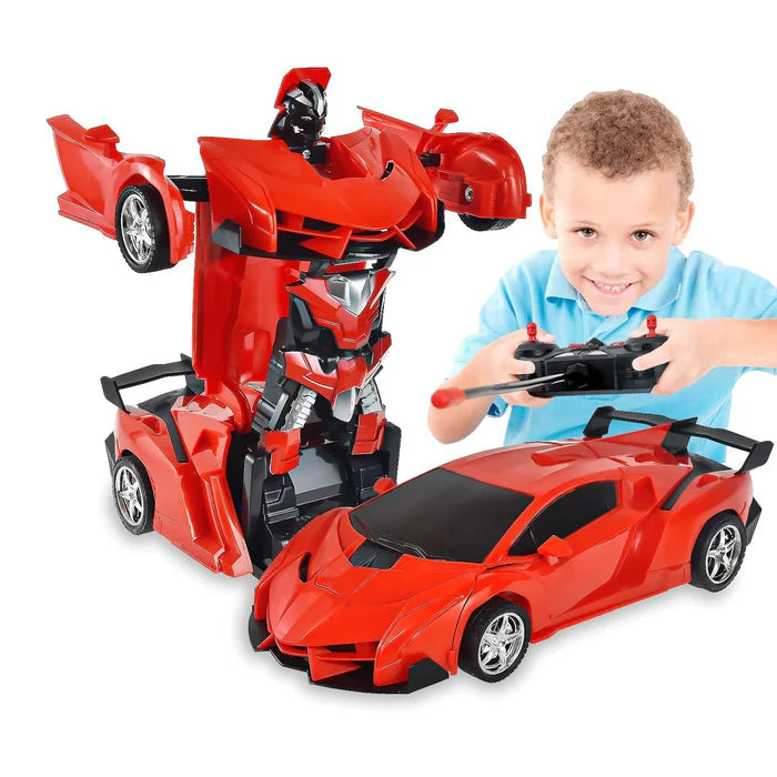 2 In 1 Automatic Robot Converted Remote Control Car With Light Scale 360°Drifting Deformation Robot Car Toy Kids Boys, Robot Convert Unique Toy For Boys (1 Pc)PRODUCT CODE (GMG0002057)