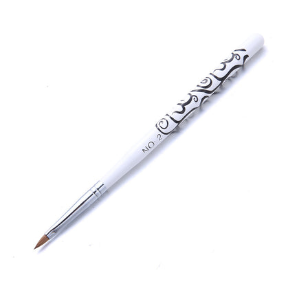 New Style Manicure Mink Hair Crystal Pen