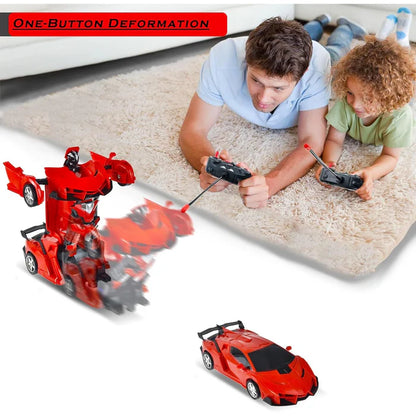 2 In 1 Automatic Robot Converted Remote Control Car With Light Scale 360°Drifting Deformation Robot Car Toy Kids Boys, Robot Convert Unique Toy For Boys (1 Pc)PRODUCT CODE (GMG0002057)