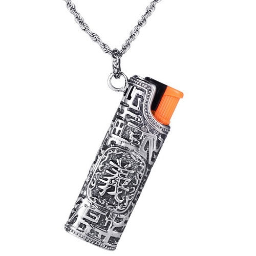 Titanium Steel Personality Lighter Pendant Men's Retro All-match Lighter