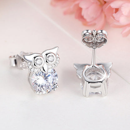 Owl Earrings Female Japanese Sweet Korean Temperament