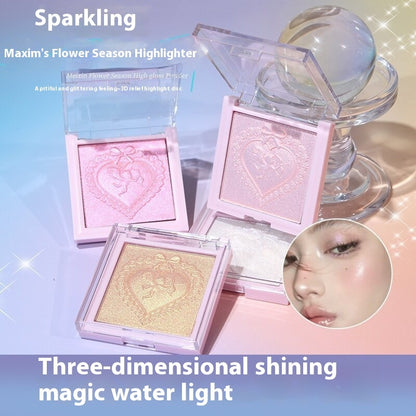 With Fine Sparkling High Gloss Grooming Powder