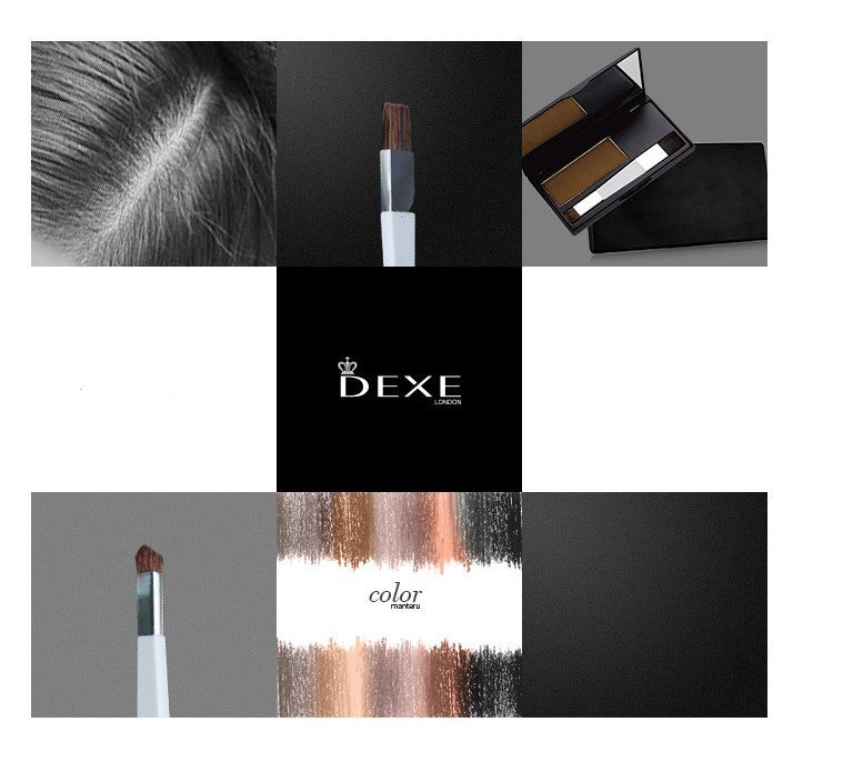 Dexe new powder box disposable dyed hair makeup hair dye pen