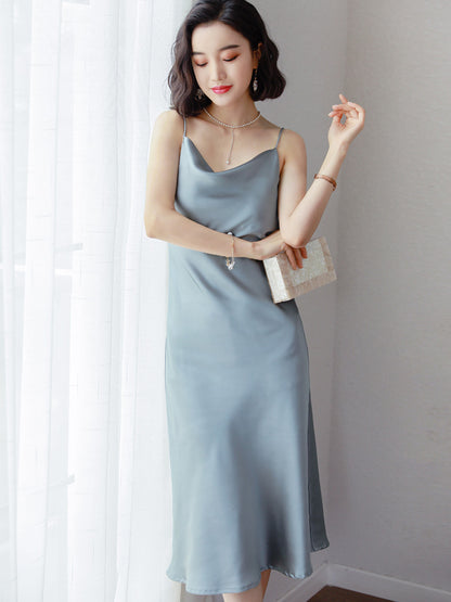 Ladies Fashion Temperament Luxurious Evening Sling Dress