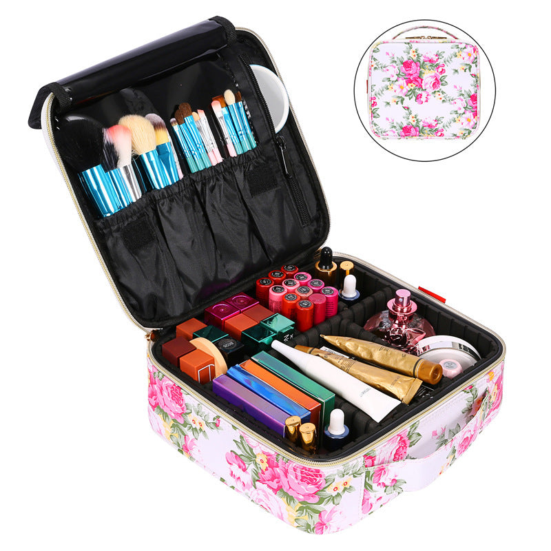 Portable Cosmetic Case, Multifunctional Partition