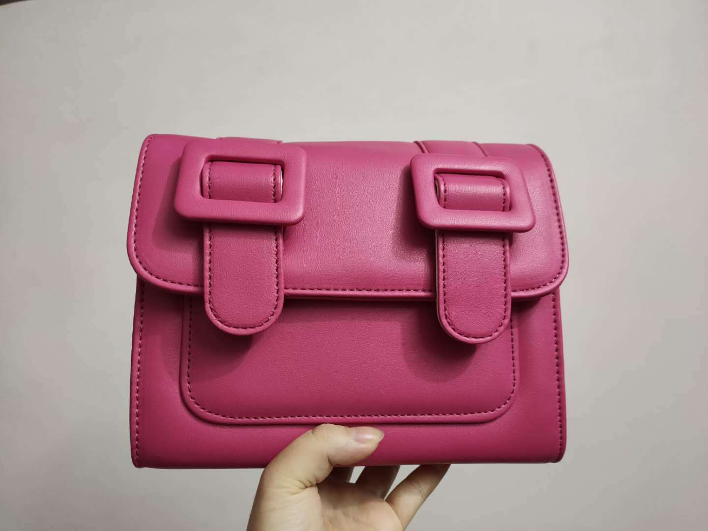 New Color-Blocking Solid Color Ins One-Shoulder Bag