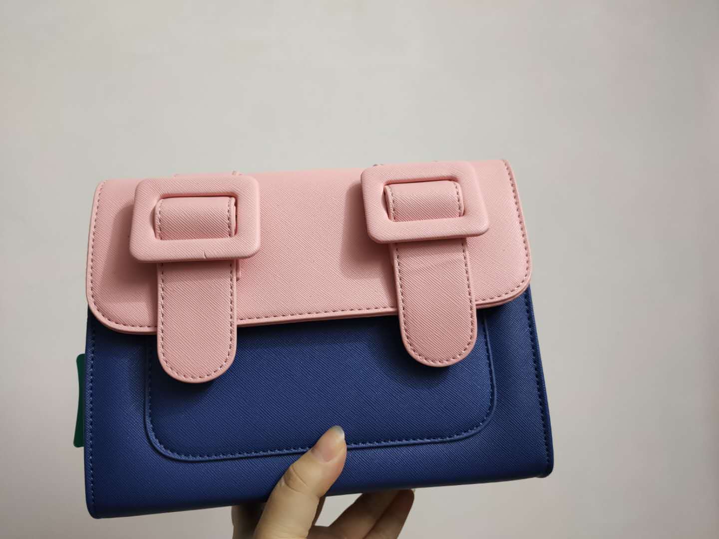 New Color-Blocking Solid Color Ins One-Shoulder Bag