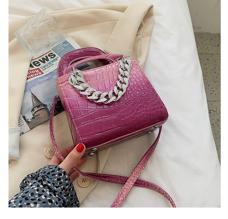 Hand-held Chain Bag Fashion Trendy  Pattern Dai Fei Bag Casual Simple Messenger Bag