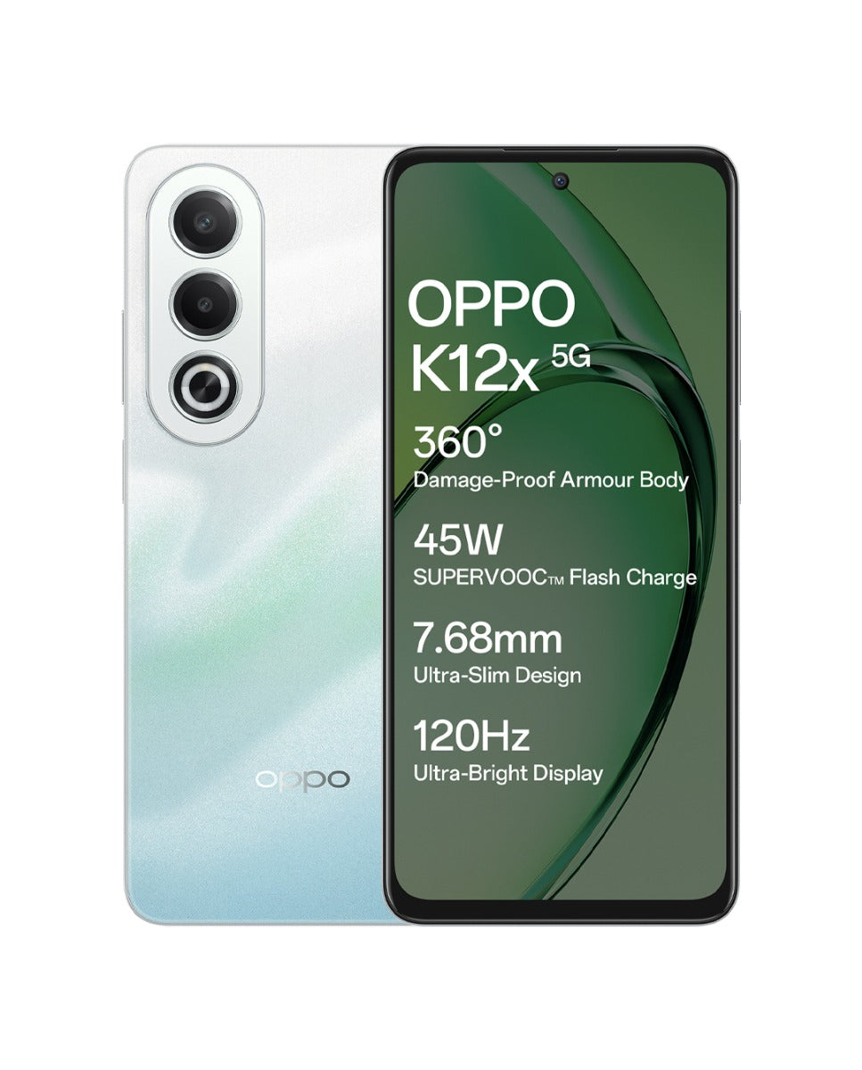 OPPO K12x 5G with 45W SUPERVOOC Charger In-The-Box