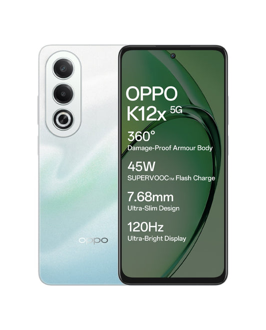 OPPO K12x 5G with 45W SUPERVOOC Charger In-The-Box