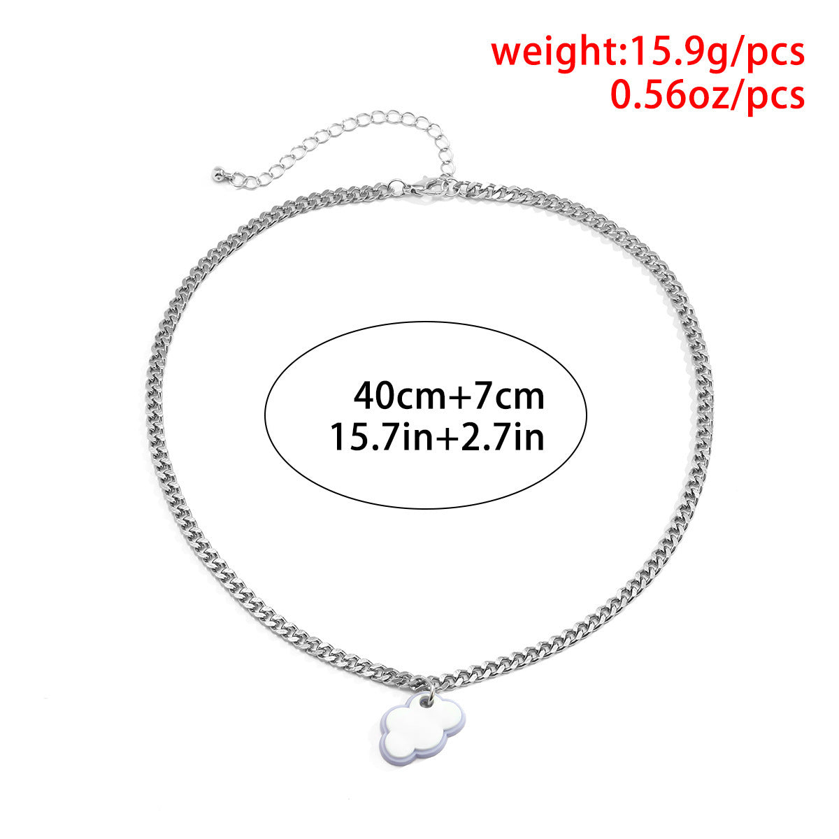 Geometric Cloud Female Clavicle Chain