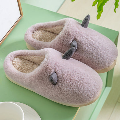 Home Warmth Confinement Cotton Slippers Bag Heel