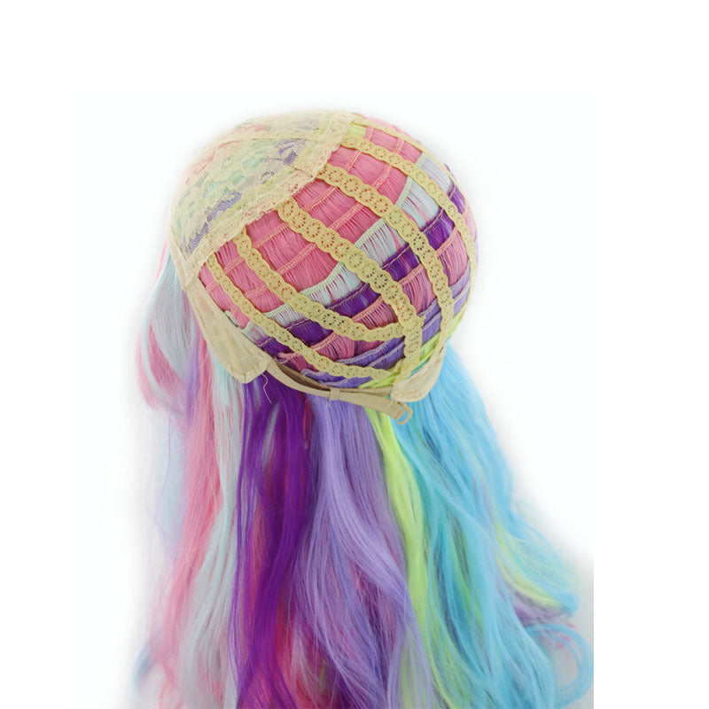 Colorful Gradual Long Curly Wig