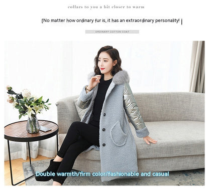 Fashion Particles Chenille Coat Women