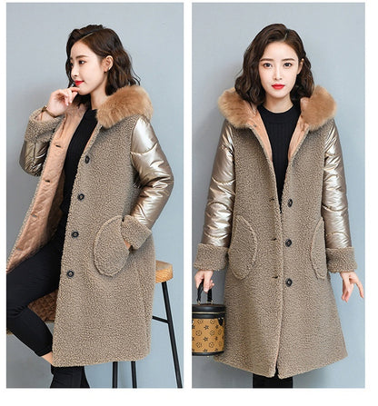 Fashion Particles Chenille Coat Women