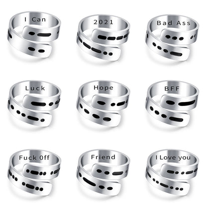 Morse Code Rings Go With Everything