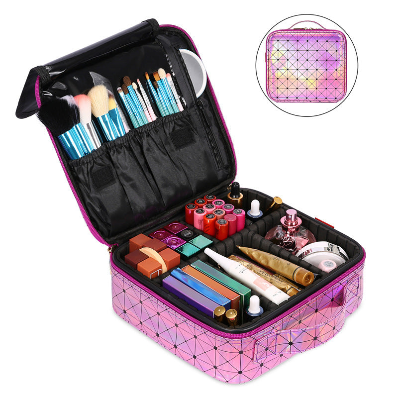 Portable Cosmetic Case, Multifunctional Partition