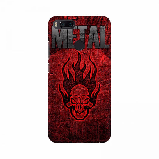 Metal Red Skull Mobile Case Cover