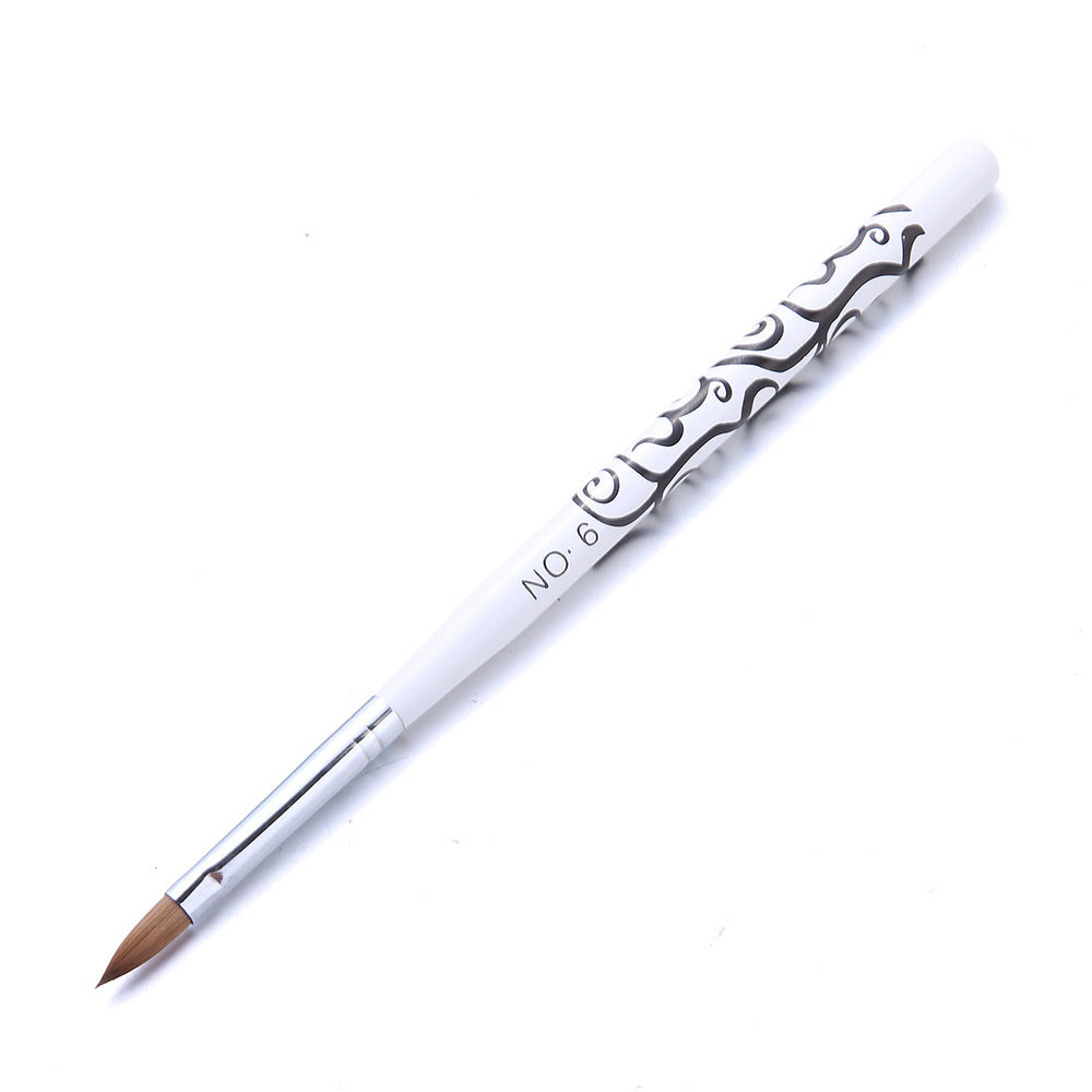 New Style Manicure Mink Hair Crystal Pen