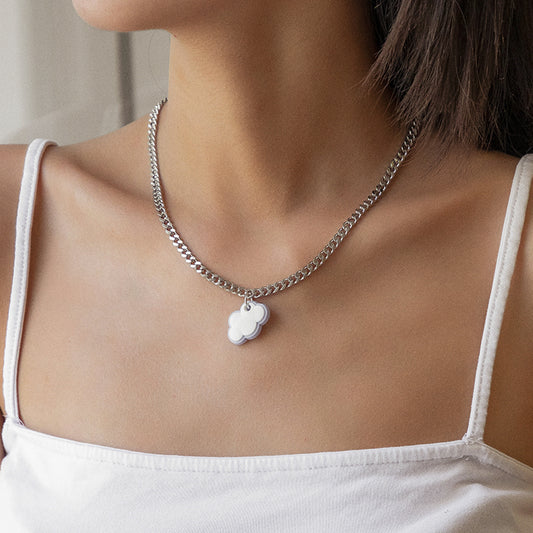 Geometric Cloud Female Clavicle Chain