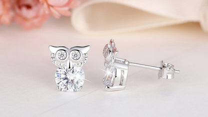 Owl Earrings Female Japanese Sweet Korean Temperament