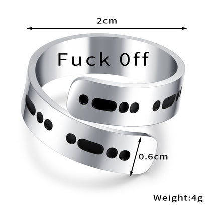 Morse Code Rings Go With Everything