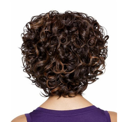 Ladies short curly hair set