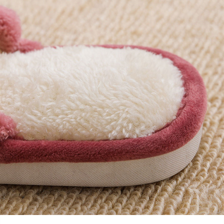 Season Home Warm Couple Plush Slippers