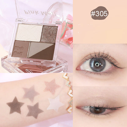 Fingertip Magic Eyeshadow Newbie Low Saturation Milk Tea Earth Color Pearl Matte