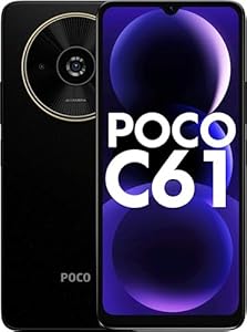 POCO C61 Diamond Dust Black 4GB RAM 64GB ROM PRODUCT CODE (OS00017001)