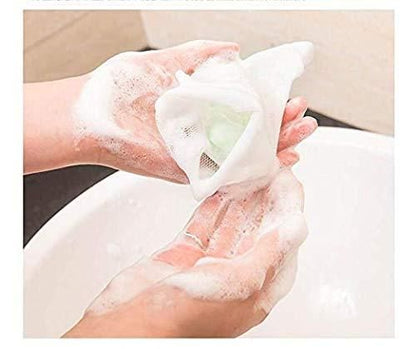 OS Exfoliating Mesh Soap Pouch Bubble Foam Net Soap Sack (Pack of 10) PRODUCT CODE (OS0004822)