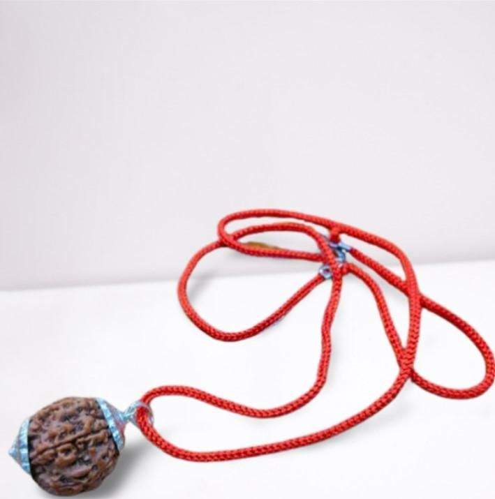 OS 7 Mukhi Rudraksha Silver Capped Pendant PRODUCT CODE(OS0006204)