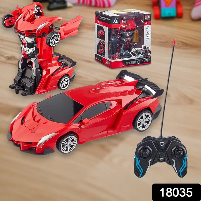 2 In 1 Automatic Robot Converted Remote Control Car With Light Scale 360°Drifting Deformation Robot Car Toy Kids Boys, Robot Convert Unique Toy For Boys (1 Pc)PRODUCT CODE (GMG0002057)