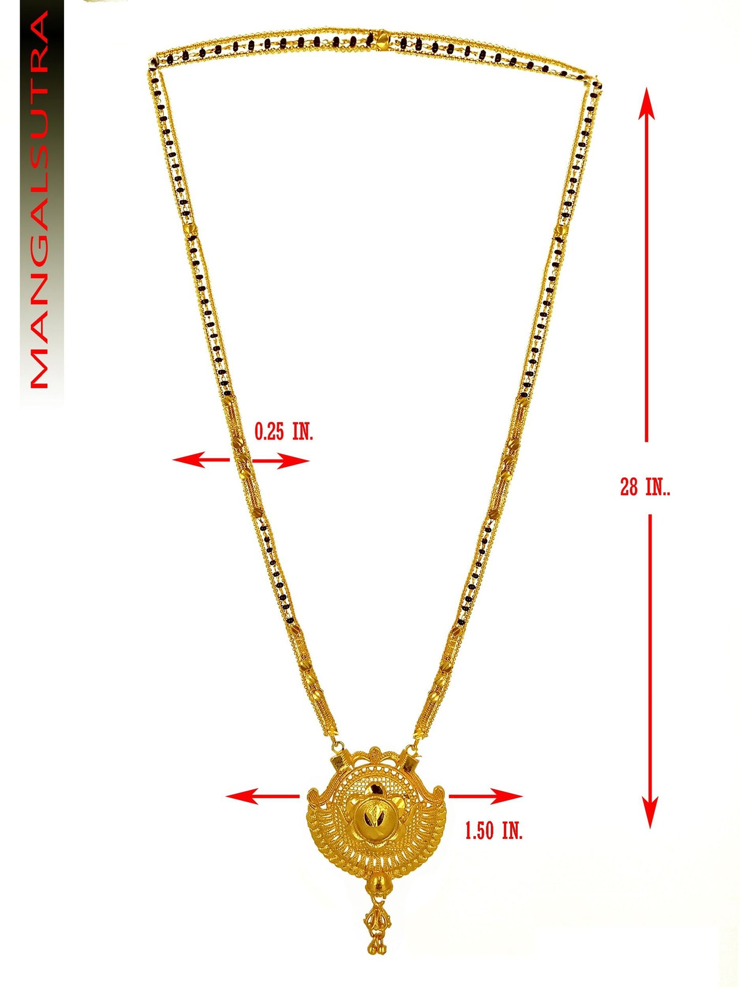 Pretty Gold Plated Mangalsutra PRODUCT CODE (OS0006826)