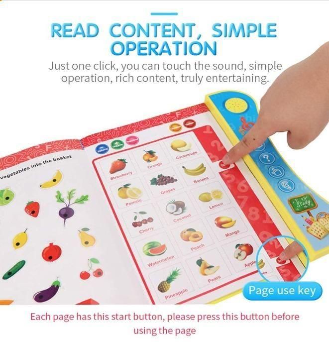 OS Phonetic Educational ABC 123 Learning Book with Sound - Multicolor PRODUCT CODE (OS0001125)