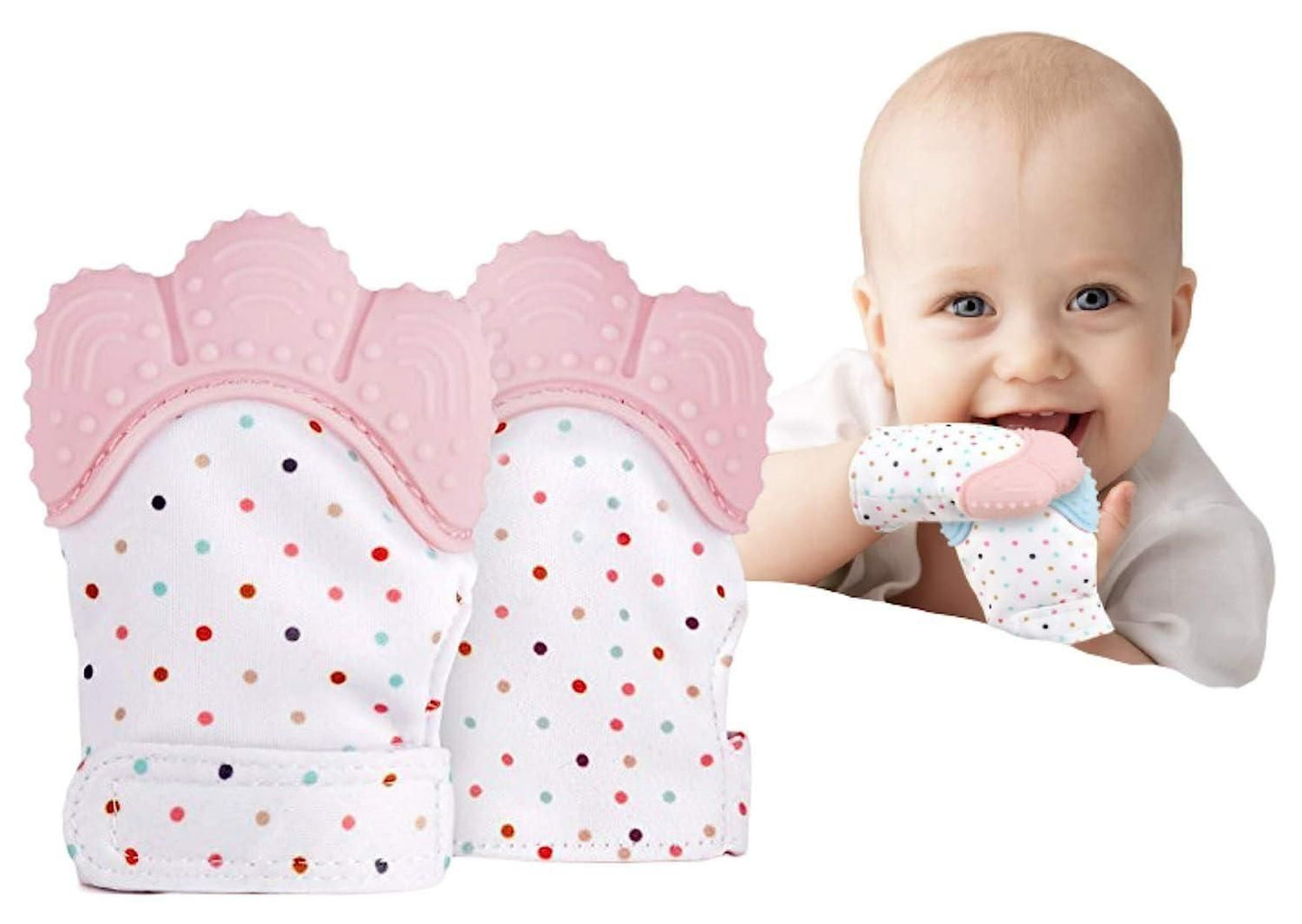 OS Silicone Self Soothing Teether Gloves Toy for Babies PRODUCT CODE (OS0001180)