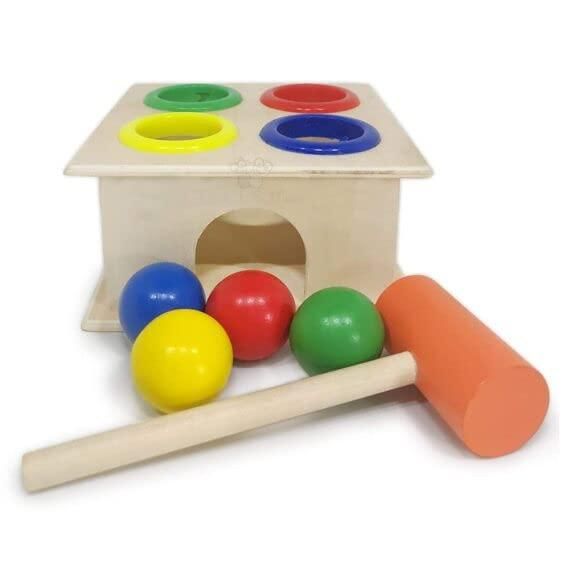 OS Wooden Hammer Ball Bench with Box Case Toy Set PRODUCT CODE (OS0001170)