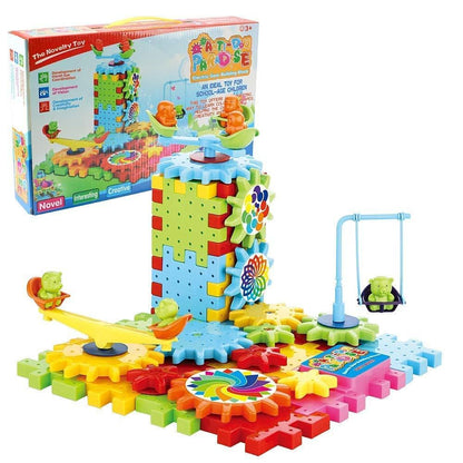 OS Battery Operated 81pcs Rotating Building Blocks with Gears for STEM Learning PRODUCT CODE (OS0001140)