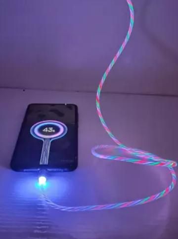 OS Fast 3 in 1 Multiple Pin With LED Light Magnetic Charging Charging Pad - Assorted color PRODUCT CODE(OS0008390)