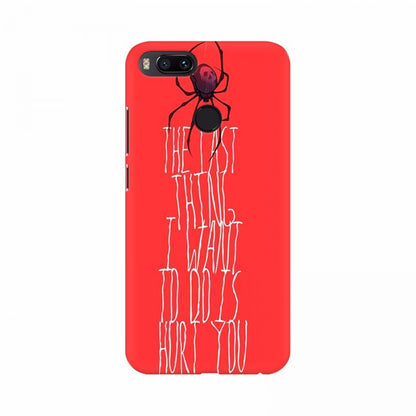 Orange Background with Text Mobile case cover