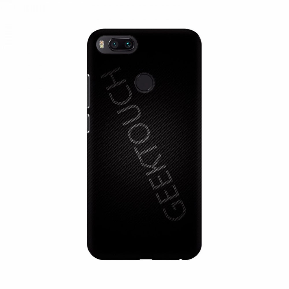 Black Background with text Mobile Case Cover