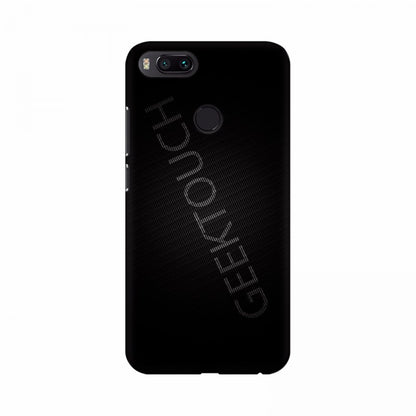 Black Background with text Mobile Case Cover