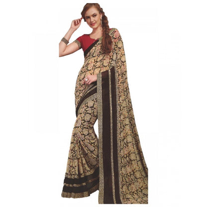 Generic Womens Georgette Digital Printed Saree (Multi, 6.25 Mtr)