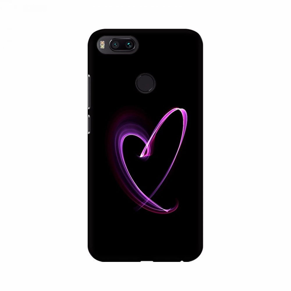 Purple color Heart Symbol Mobile Case Cover