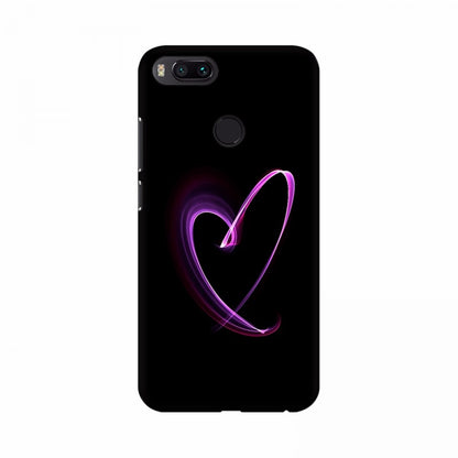 Purple color Heart Symbol Mobile Case Cover