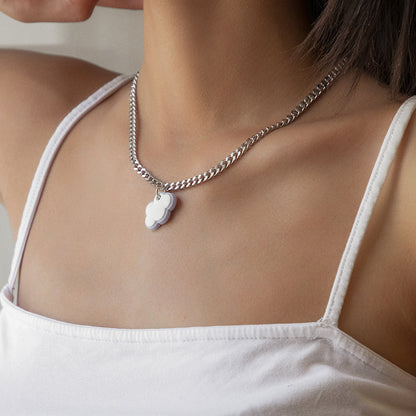 Geometric Cloud Female Clavicle Chain