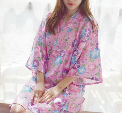 Ladies And Japanese Style Tie Up Short Sleeved Pajama Set