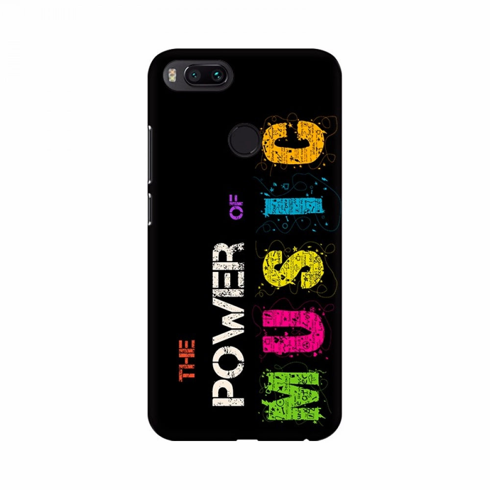 The Power of Music Colorful Text Mobile Case Cover